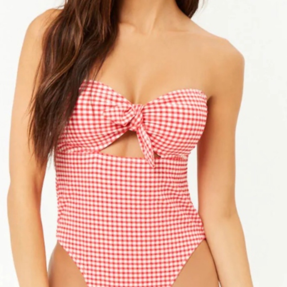 Selling Forever 21 Red & White One-piece Bikini